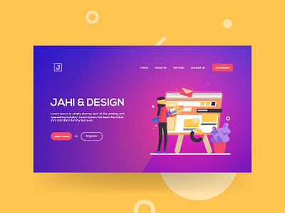 Jahi & Design app app landing app landing page app showcase app store app template app website clean app landing creative app landing page landing page mobile mobile app landing page modern app landing rtl support