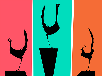 Bird Brains bird character design chicken creature illustration retro