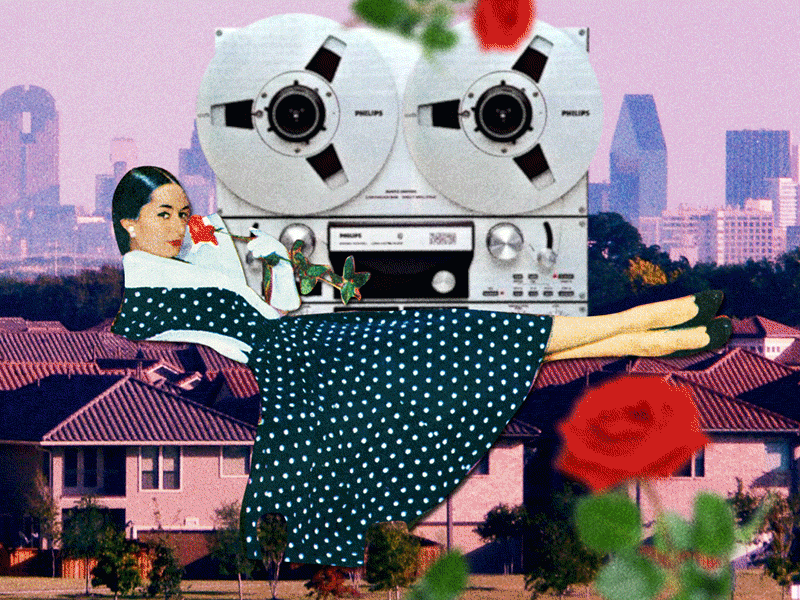 The Comforts Of Home abstract animation collage gif grain graphic graphic design loop motion motion design motion graphics pop art retro science fiction scifi surreal surrealism vintage