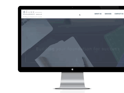 Web design for The Barr Management Group asheville group management modern nc preview ux web webdesign website