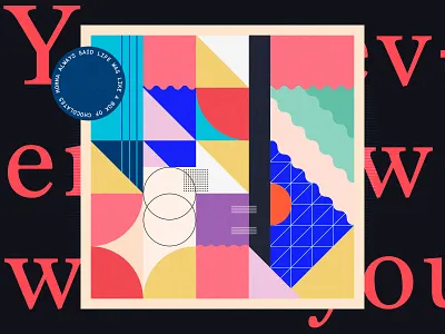 Color & Geometry Studies—003 box brand chocolate colors design forrest gump grid illustration patterns run shapes typography vector words