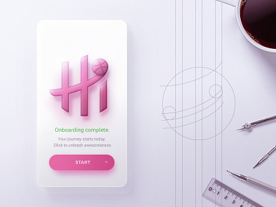 Hi dribbble! branding design icon identity logo logodesign mark sketch ui ui ux ux vector