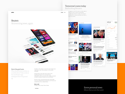Reuters News Case Study cards mobile news news feed personalized real news reuters