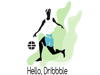 Hello Dribbble illustration inkscape vector