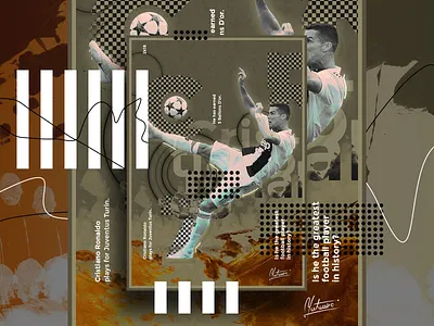 Cr7. v2 artwork creative cristiano design football graphic illustration juventus portugal poster ronaldo typography ui