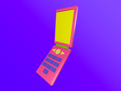 Mobile toy device mockup blender3d modeling