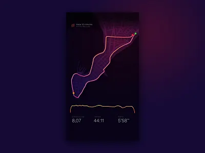 App Runing app minimal running sport ui