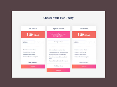 Pricing Plan creative design digital digitalmarketing layout marketing pricing plan ui uiux web