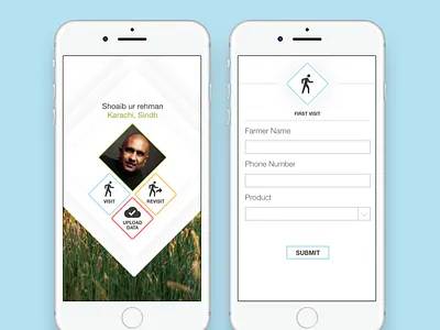 Farmer Data Gathering App for Engro beautiful dash board data data center engro form icons unique design
