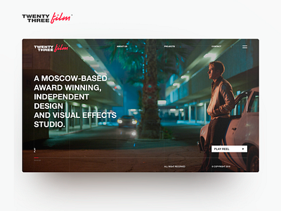 Film company -02 WEB DESIGN SHOT awwwards clear design drive logo logotype technology ui архитектура