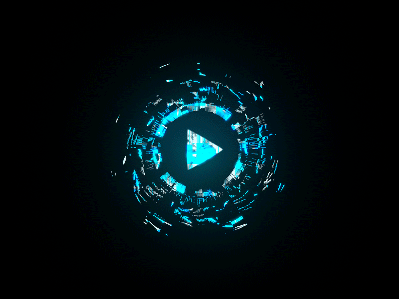 Play animation effects glow motion particle play