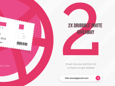 2 Dribbble Invite 2 design dribbleinvite invite