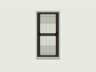 Window 9 balat brown city design dribbble green grey historical home illustration istanbul shot wall window