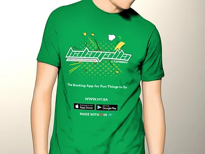 HalaYalla Tshirt design halayalla illustration logo saudi tshirt usability