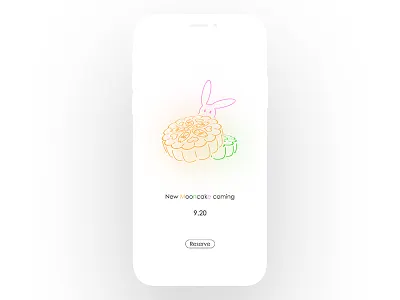 (12/30)Day's UI design training - Splashpage app design illustration mooncake splashpage ui