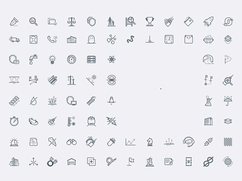 Optical fiber cable icons set clean icon iconset illustration minimalistic outline icon ui web