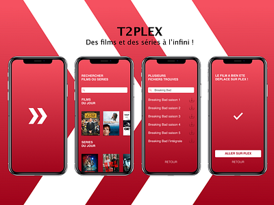 T2plex app movie movie app plex series torrent uidesign ux design