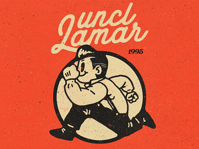 uncle lamar project animation branding design illustration lettering logo pompadour surf board typography vintage