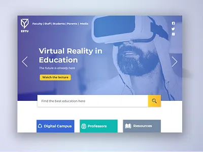 University website back 2 school concept concept app elearning school app ui university website