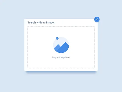 Search with an image. box concept image upload interface search soft ui web