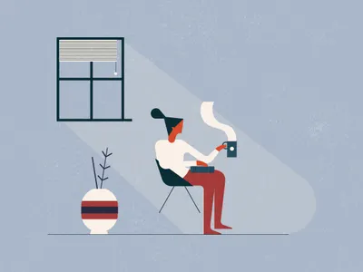 Taking everyday sip by sip character girl graphic illustration illustration agency sip tea women