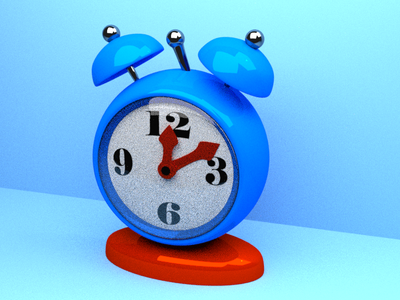 Blender modeling_Following a Youtube Tutorial 3d blender clock