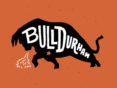 Bull Durham! branding cartoonist design graphicart graphicdesign hand drawn illustration logo tshirtdesign vector