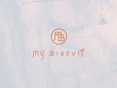 My Biscuit cafe dessert logo typography