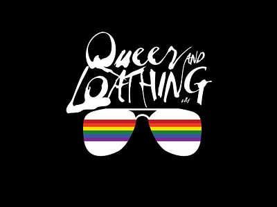 Queer & Loathing design pride typography