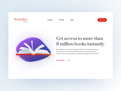 Library App Landing header illustration landing landing illustration library site