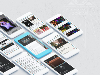 The Pyramid Scheme bar branding derek mohr grand rapids mobile music venue pub responsive ui venue web design web development