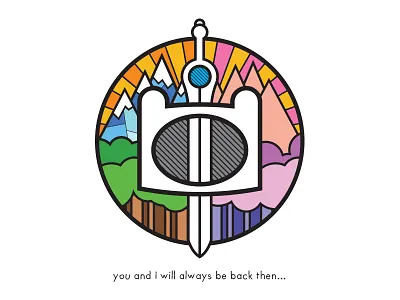 Back Then cartoon fun graphic design icon illustrator logo logo design seal symbol