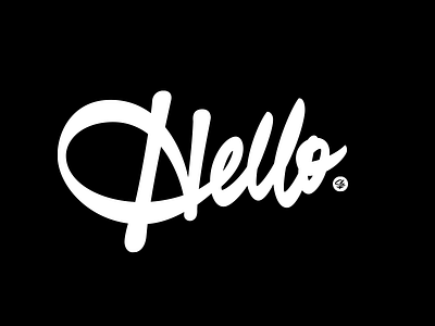 Hello brush script customlettering greeting hello hey lettering