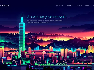 Livtech Landing Hero C branding graphic design hero illustration ui web design