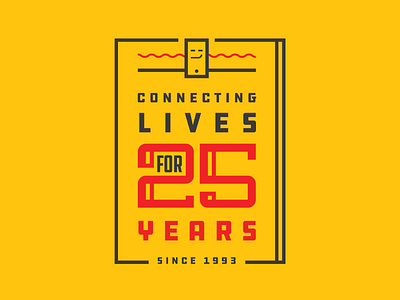 25 B anniversary illustration logo logo design