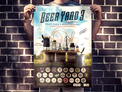 Poster for craft beer festival adobe photoshop craft beer photo manipulation poster design