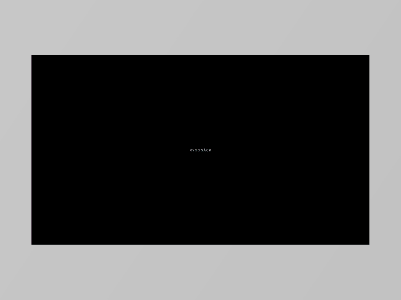 Layout 2.7 | Backpack store animation after effects animation backpack bags herschel landing minimal principle template travel ui unsplash ux website