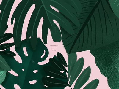 Leaf pattern design identity illustration ipad pro leaf pattern pattern design pink procreate visual