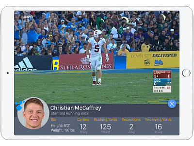 Interactive Sports HUD app football hud ios ipad sports