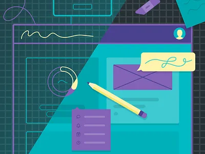 New design course at Treehouse! app course design feedback illustration review sketch teaching treehouse vector website wireframing