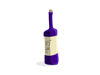 Not Toilet Wine 2d art art bottle caricature cartoon classy design flat graphic design icon illustration vector wine