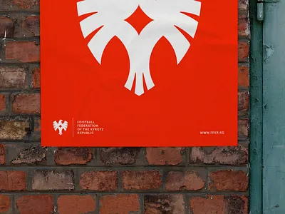 FFKR poster bird branding eagle football identity logo logotype poster red soccer sport symbol