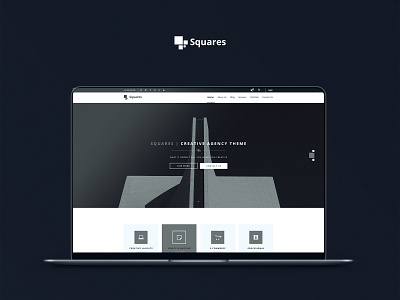 Square - Creative Agency Web Design bootstrap clean creative design ui ux web design