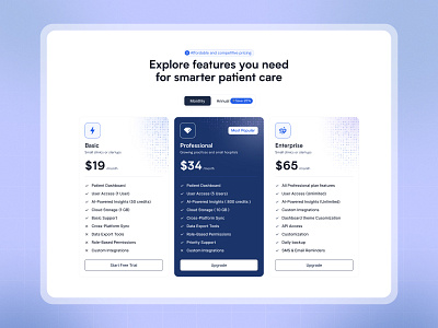 Healthcare SaaS Landing Page focotik health care healthcare hero section landing page landing page design layout management medical record minimal patient management product design saas saas dashboard saas website ui ui ux design web app web design website