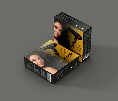 Hair Dryer Box Design box design box label design box packaging design electric product design hair dryer box design hair dryer packaging design label design packaging design product box design product design