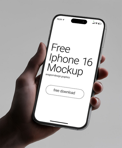 iPhone 16 Free mockup anagramdesign apple figma free free mockup free template freebie freebies iphone iphone 16 mockup photoshop psd smartphone ui