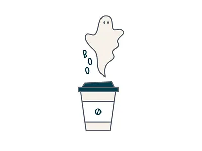 Loft Coffee – Ghost Sticker boo branding church coffee coffee shop design enamel pin ghost graphic design halloween icon identity illustration latte lettering line art logo steam sticker typography