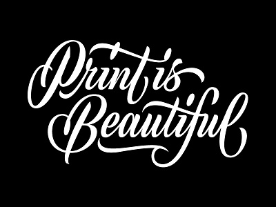 Print is Beautiful hawaii lettering oahu print