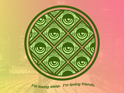 Losing Sleep doodle illiustration touche amore vector