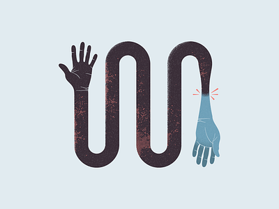 An Illustrated Word - Obdormition hand hands vocabulary word